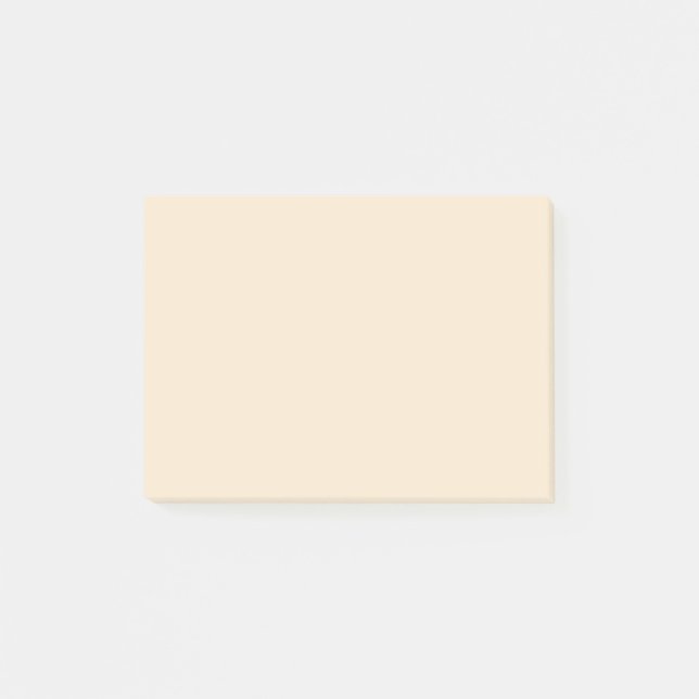 Champagne Metallic Solid Färg | Klassisk | ELEGANT Post-it Block (Framsida)