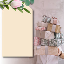 Champagne Metallic Solid Färg | Klassisk | ELEGANT Presentetikett