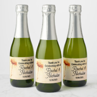 Champagne mini bottles favors personalized