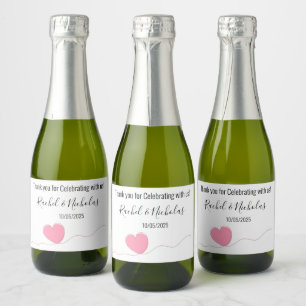 Champagne mini flaskor gynnar personlig