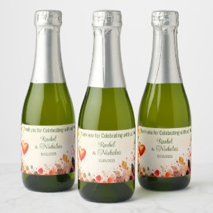 Champagne mini flaskor gynnar personlig