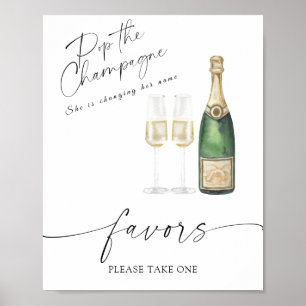 Champagne - möhippa favors, ta en... poster
