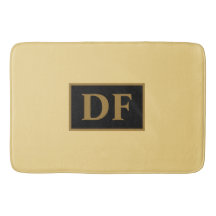 Champagne Monogrammed Bath Mat