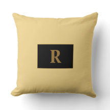 Champagne Monogrammed Dekorativ kudde