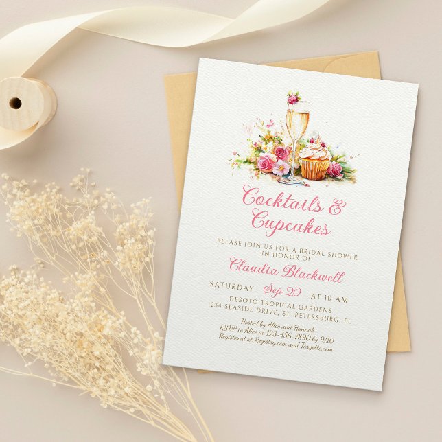 Champagne Muffins Inbjudningskort för möhippan (Skapare uppladdad)