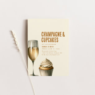 Champagne och Muffins Brunch Inbjudan