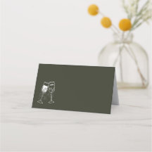 Champagne Olive wood Grönt Blank Bröllop