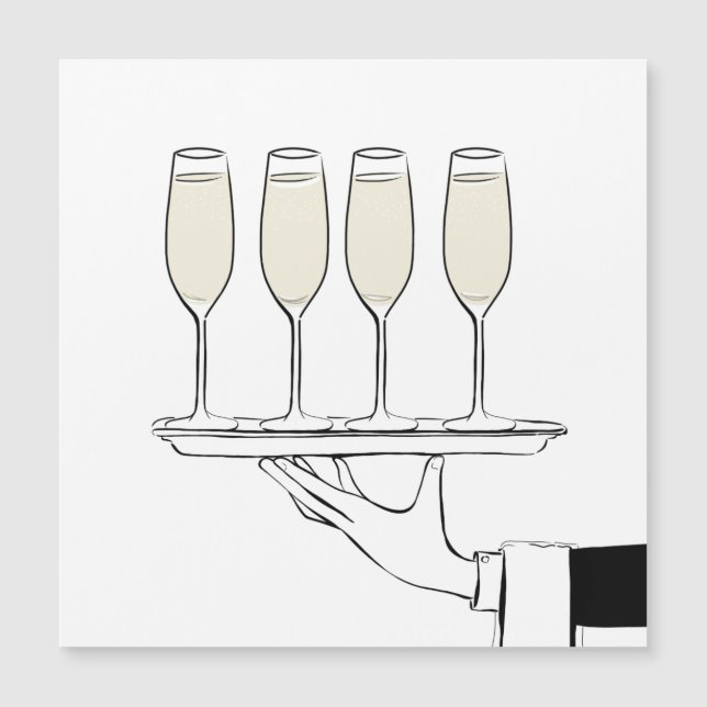 Champagne på ett magasin (Framsida)