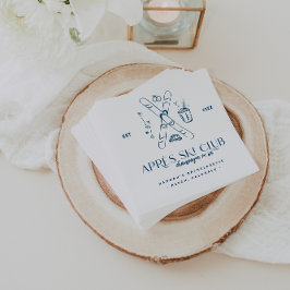 Champagne på Ice | Après Ski Winter Bachelorette Pappersservett