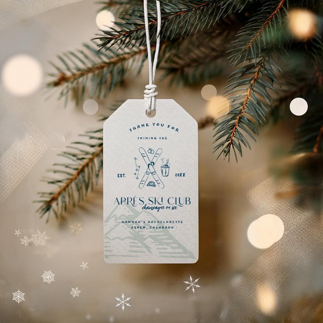 Champagne på Ice | Après Ski Winter Bachelorette Presentetikett (Skapare uppladdad)
