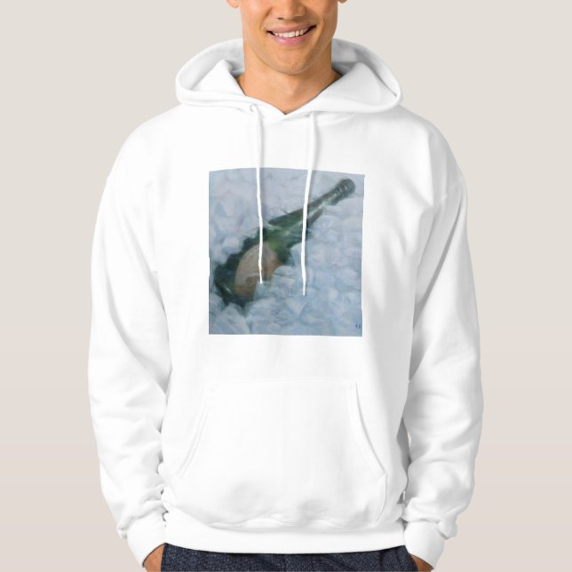Champagne på is 2012 sweatshirt med luva (Framsida)