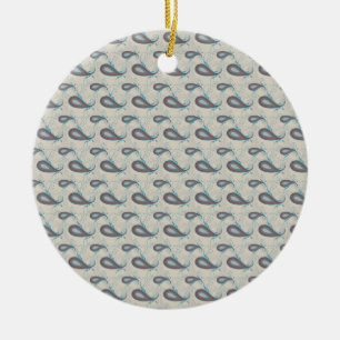 Champagne Paisley Mönster Julgransprydnad Keramik