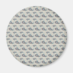 Champagne Paisley Mönster Magnet