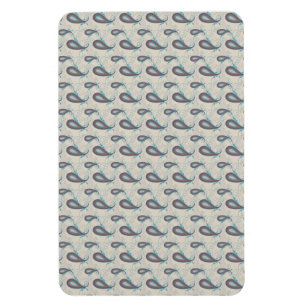 Champagne Paisley Mönster Magnet