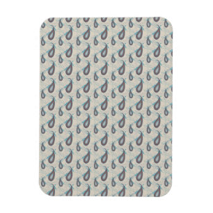Champagne Paisley Mönster Magnet