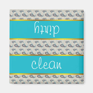 Champagne Paisley Mönster Magnet