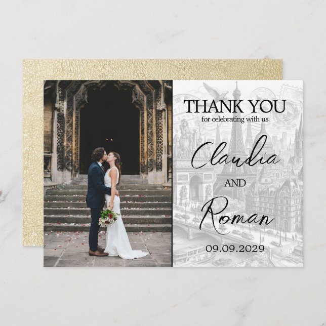 Champagne Paris Pass Tack Kort (Fram/baksida)