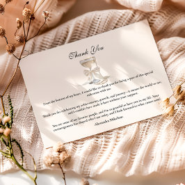 Champagne Pearl Bow Graduation Tack Kort