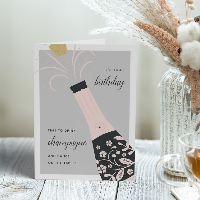 Champagne Pop | Kort för födelsedagshälsning (Skapare uppladdad)