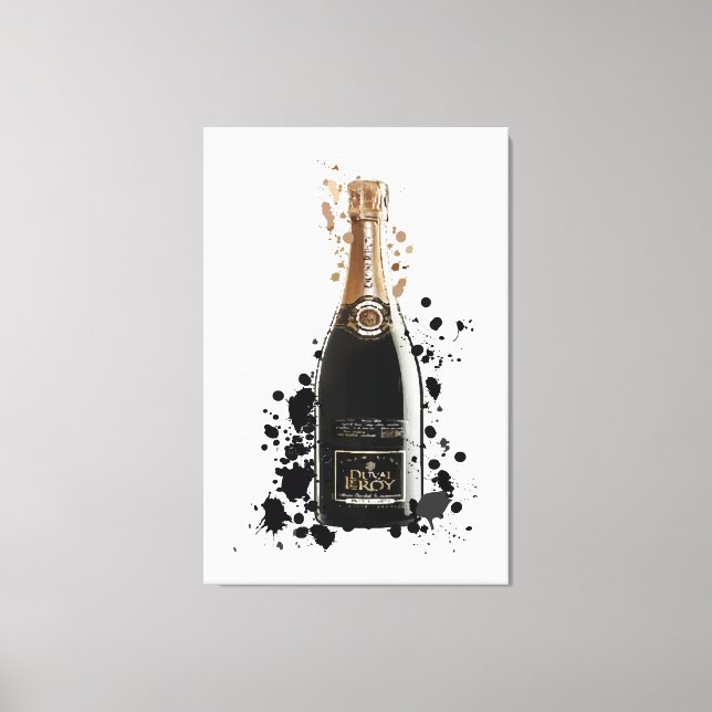 Champagne print canvastryck (Framsida)