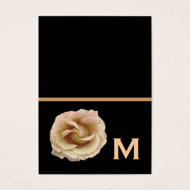 Champagne Ro Bröllop Gift-Märkre eller fet papper Visitkort (Framsidan)