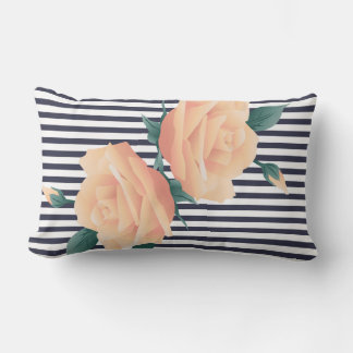 Champagne Ro och Modern White Rand Lumbarkudde