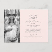 Champagne Rosa Baby Shower by Mail B/W Photo