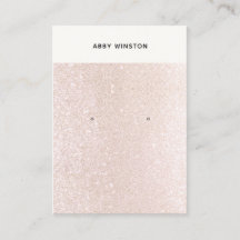 Champagne Rosa Glitter Earring Visning