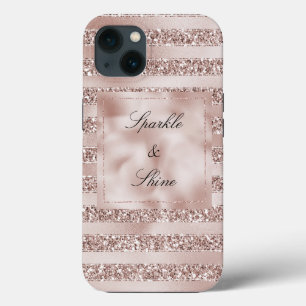 Champagne Rosa Glitter Glam Rand