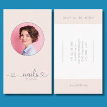 Champagne Rosa Minimalistisk Script Font Nageltekn