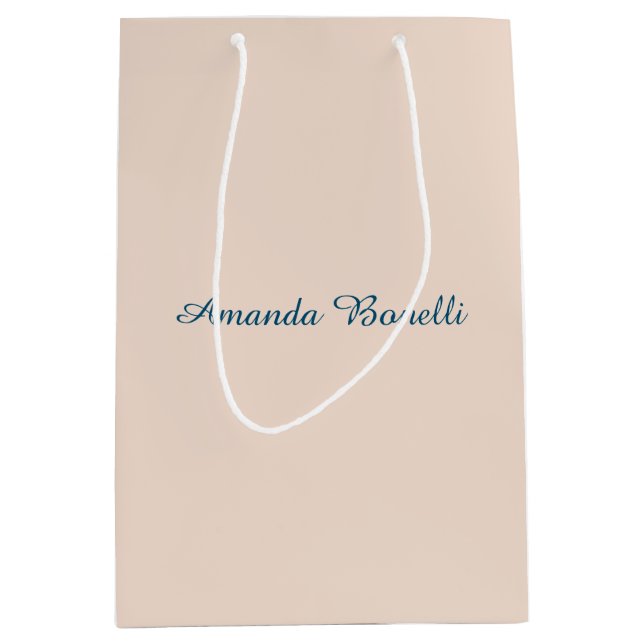 Champagne Rosa Plain Simple Minimalist Modern (Framsidan)