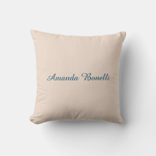 Champagne Rosa Plain Simple Minimalist Modern Kudde