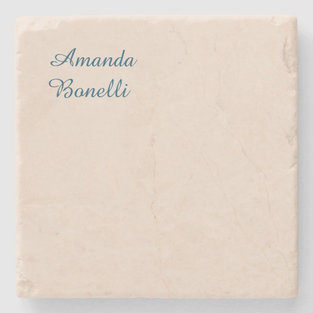 Champagne Rosa Plain Simple Minimalist Modern Stenunderlägg (Framsidan)