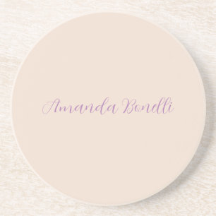 Champagne Rosa Plain Simple Minimalist Modern Underlägg