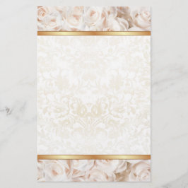 Champagne Rosa ros Elegance Brevpapper