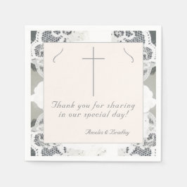 Champagne-Rosa Snöre Bröllop Pappersservett