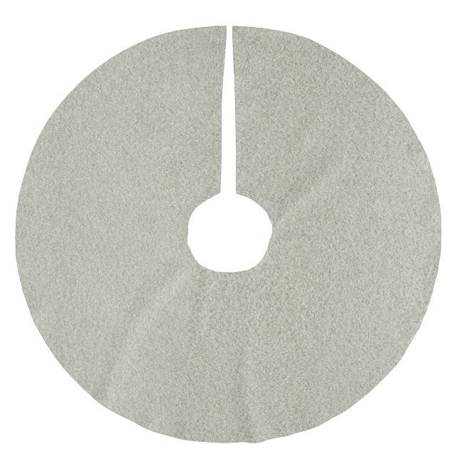 Champagne Sand Glitter Julgransmatta Borstad Polyester (Framsidan)