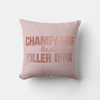 Champagne Smak Mördardink | Rosaröd Pickleball Kudde