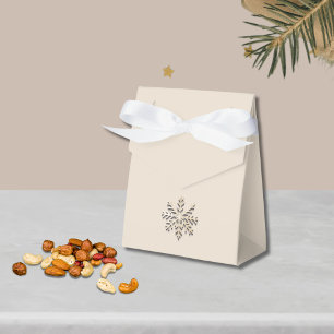 Champagne Snowflake Favor Box Presentaskar
