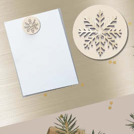Champagne Snowflake Helgdag Magnet