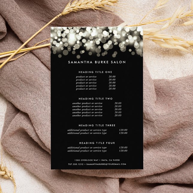 Champagne Spark | Priser och tjänster Flygblad (Skapare uppladdad)