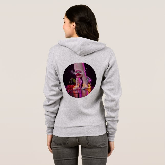 Champagne Stiletto Vegas Hoodie 🥂 👠 T Shirt (Hel baksida)