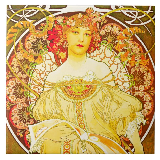 Champagne - stora keramiska belägger med tegel kakelplatta (Framsidan)