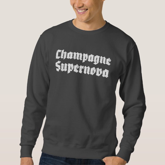 Champagne Supernova Lång Ärmad Tröja (Framsida)