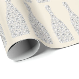 Champagne Swarovski Crystals Diamond Flaskor Ivory Presentpapper