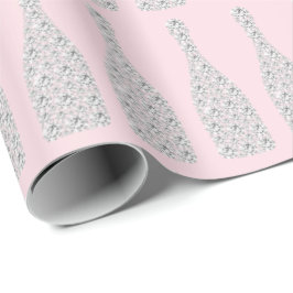 Champagne Swarovski Crystals Diamond Flaskor Rosa Presentpapper