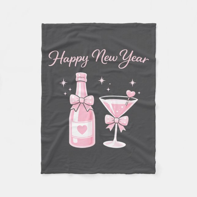 Champagne Swea Martini Coquette Happy New Year Par Fleecefilt (Framsidan)