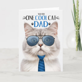 Champagne Tabby katt Fars dag One Coola Cat Helgkort