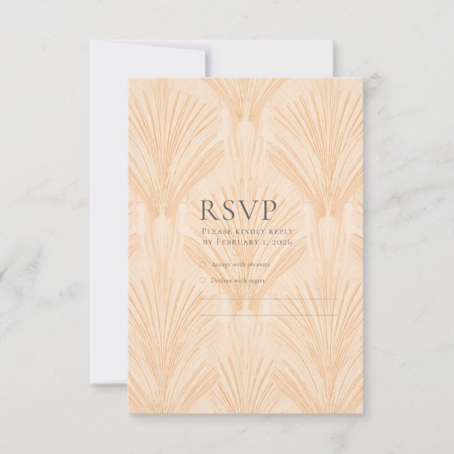 Champagne Tastes RSVP Card OSA Kort (Framsida)