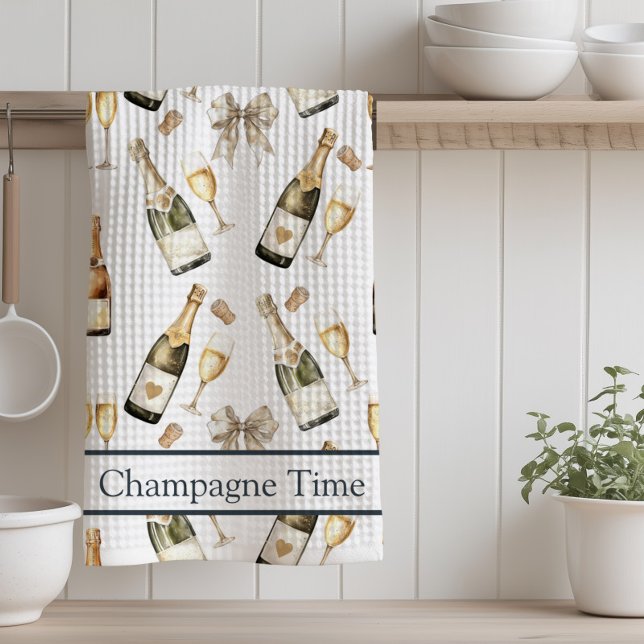 Champagne Time Prosecco Lover   Kökshandduk (Champagne Time Kitchen Towel)